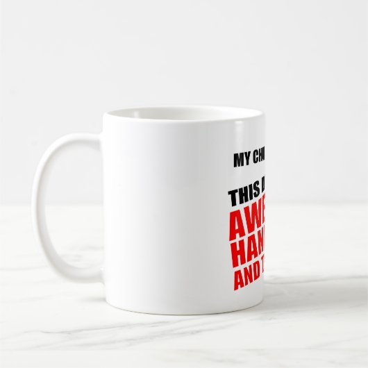 Mijn kerk denkt dat deze diaken geweldige is koffiemok (Links)