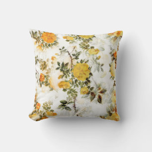 Mijn Kern Essentials Mosterd Gele Bloemen Kussen