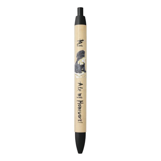 Mijn kerry Ate Mijn thuiswerk Zwarte Inkt Pen (Voorkant Verticaal)