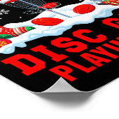 Mijn Kerst Disc Golf Spelende Shirt Santa Uitrusti Poster (Hoek)