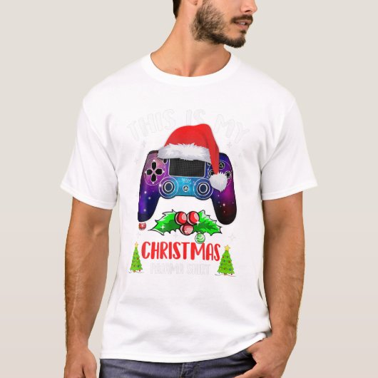 Mijn Kerst Pyjama Kerstman T-shirt (Voorkant)