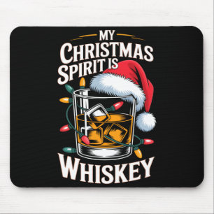 Mijn Kerst Srit Is Whiskey Grappige Kerstman Feest Muismat