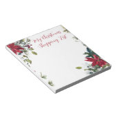 Mijn kerstboodschappenlijst notitieblok (Schuin)