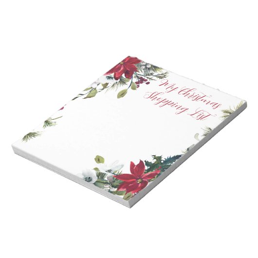 Mijn kerstboodschappenlijst notitieblok (Linkerzijde)