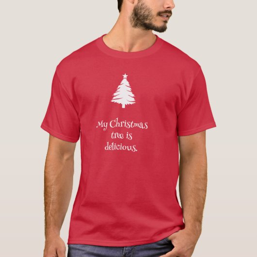 Mijn kerstboom is heerlijk T-shirt (Voorkant)