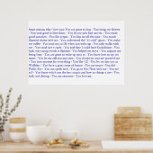 Mijn kerstcadeau poster (Keuken)