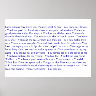 Mijn kerstcadeau poster