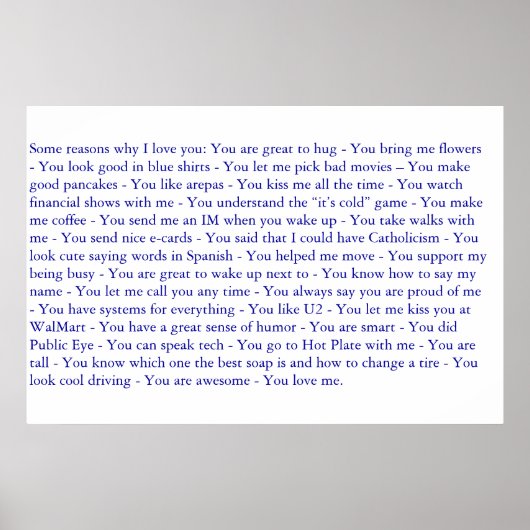 Mijn kerstcadeau poster (Voorkant)