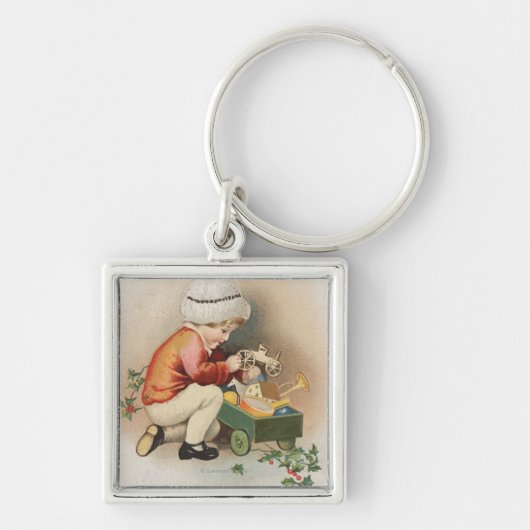 Mijn kerstfeest WishKid waarneemt speelgoed Sleutelhanger (Voorkant)