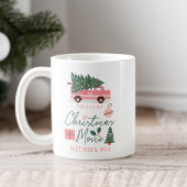 Mijn kerstfilm kijkt naar Mok roze Retro Van