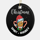 Mijn kerstgeest Drink helemaal. Keramisch Ornament (Links)