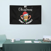 Mijn kerstgeest Drink helemaal. Spandoek (Beurs)