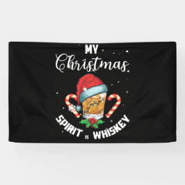 Mijn kerstgeest Drink helemaal. Spandoek