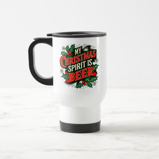 Mijn kerstgeest is bier-89379 reisbeker (Links)
