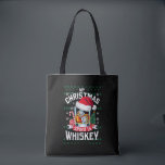 Mijn kerstgeest is heel erg lomp, lomp zweterige k tote bag<br><div class="desc">Mijn kerst geest is whisky lelijke trui Xmas pyjama</div>