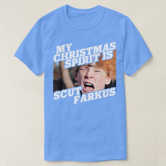 Mijn kerstgeest is Scut Farkus T-shirt (Design voorkant)