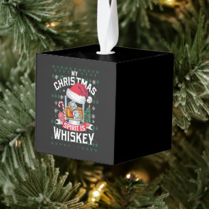 Mijn kerstgeest is whiskey lelijke trui Kerstmis P Decoratie