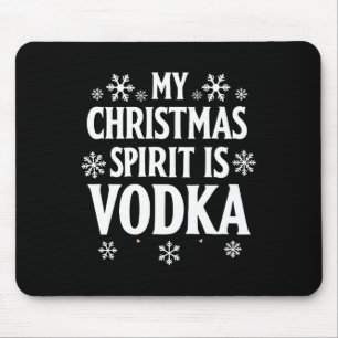 Mijn kerstgeest is wodka grappige vakantie humor A Muismat