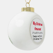 Mijn kerstkeramische kogelwerende versiering (kers keramische bal ornament (Links)