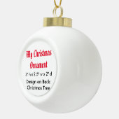 Mijn kerstkeramische kogelwerende versiering (kers keramische bal ornament (Rechts)