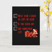 Mijn kerstlijst kaart (Gele Bloem)