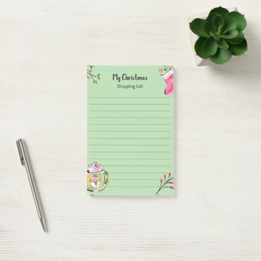 Mijn kerstlijst post-it® notes (Kantoor)