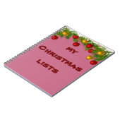 Mijn kerstlijstboek notitieboek (Linkerzijde)