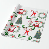 Mijn kerstman plezier cadeaupapier (Uitgerold)