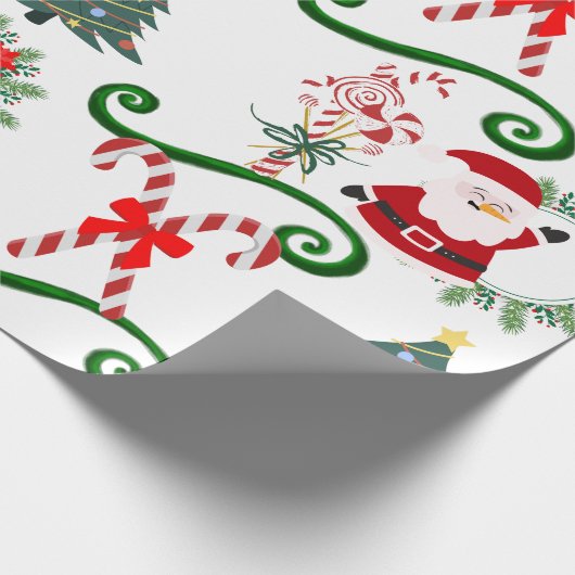 Mijn kerstman plezier cadeaupapier (Hoek)