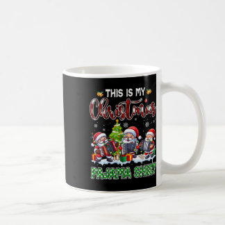 Mijn Kerstmis Pyjama Drie Kerstman Spelen Accordeo Koffiemok