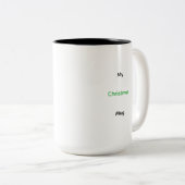 Mijn Kerstmug Tweekleurige Koffiemok (Voorkant rechts)