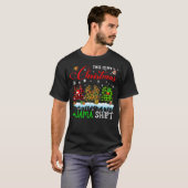 Mijn kerstpajama Red Pset Santa Reindeer Elf C T-shirt (Voorkant volledig)