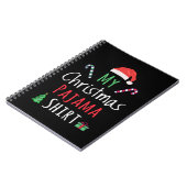 Mijn kerstpajama-Shirt Notitieboek (Linkerzijde)