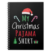 Mijn kerstpajama-Shirt Notitieboek (Voorkant)