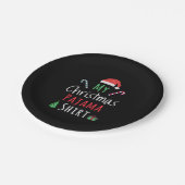 Mijn kerstpajama-Shirt Papieren Bordje (Gekanteld)