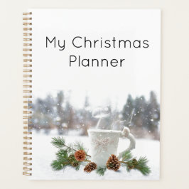 Mijn Kerstplanner Sneeuwdag Moderne Organisator Planner