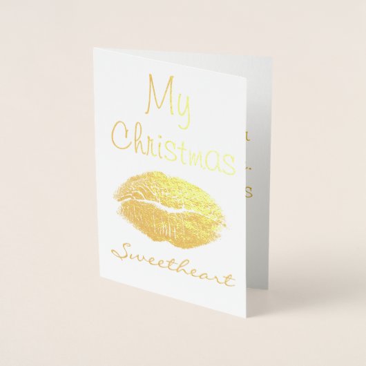 Mijn kerstschatje folie kaarten (Voorkant)