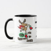 Mijn kerstsokken op maat Mok (Links)