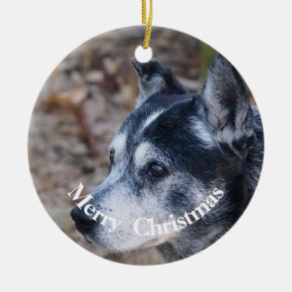 Mijn kerstversiering voor honden keramisch ornament