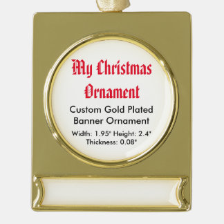 Mijn kerstversierversiering met gouden pannen verguld banner ornament