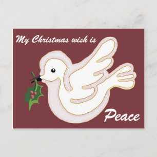 Mijn kerstwens is Vrede Feestdagenkaart