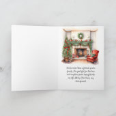 Mijn kerstwens voor u Mijn lieve vriendin kerst Kaart (Binnen)