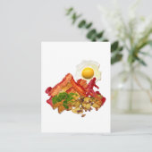 Mijn Ketchup Gone Squatchin voor Bacon Breakfast Briefkaart (Staand voorkant)