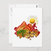 Mijn Ketchup Gone Squatchin voor Bacon Breakfast Briefkaart (Voorkant / Achterkant)