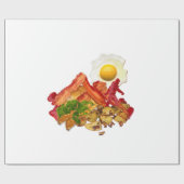 Mijn Ketchup Gone Squatchin voor Bacon Breakfast Cadeaupapier (Vlak)