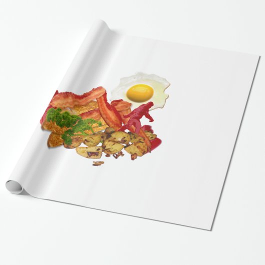 Mijn Ketchup Gone Squatchin voor Bacon Breakfast Cadeaupapier (Uitgerold)