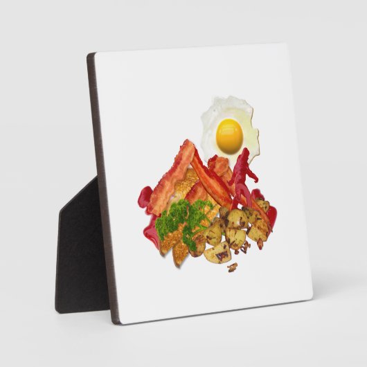 Mijn Ketchup Gone Squatchin voor Bacon Breakfast Fotoplaat (Voorkant)