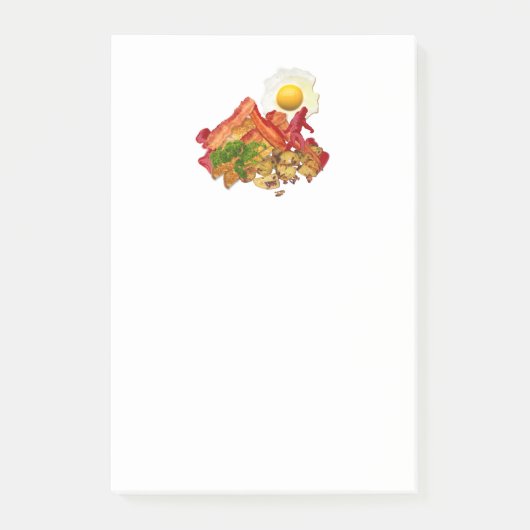 Mijn Ketchup Gone Squatchin voor Bacon Breakfast Post-it® Notes (Voorkant)