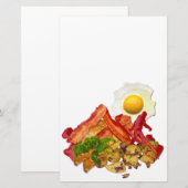 Mijn Ketchup Gone Squatchin voor Bacon Decor Briefpapier (Voorkant / Achterkant)