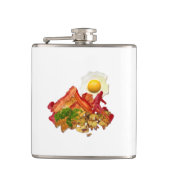 Mijn Ketchup Gone Squatchin voor Bacon Decor Heupfles (Voorkant)